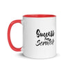 "Success from Scratch" Mug with Color Inside