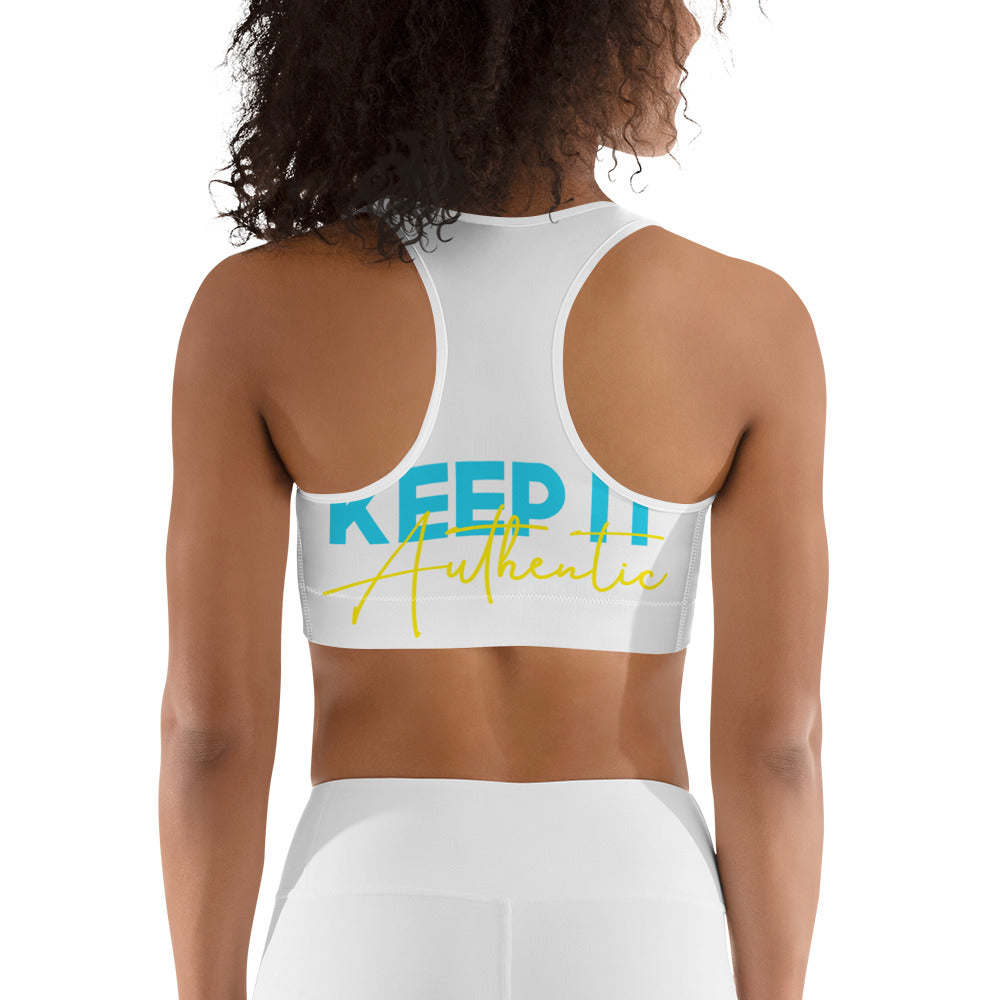 "Keep It Authentic" Athletic bra