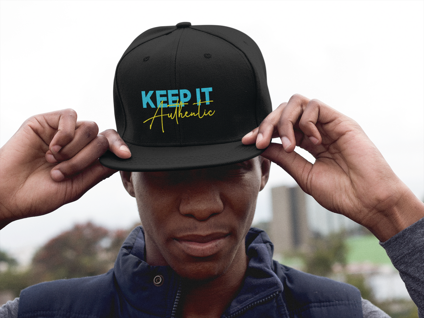 'Keep It Authentic" Snapback hat